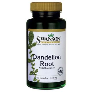 Korzeń mniszka lekarskiego dandelion 515mg mniszek lekarski 60 kapsułek SWANSON