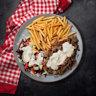 Kebab Z Frytkami I Warzywami