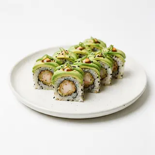 Roll De Langostino Crujiente Con Topping De Aguacate (4 Uds.)