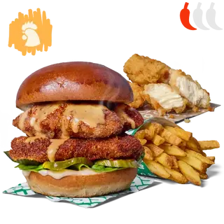 PODWÓJNY SUNSET CHICKEN ZESTAW POWIĘKSZONY