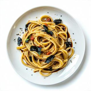 Pasta al nero di sepia