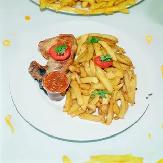 Frites Poulets Frits