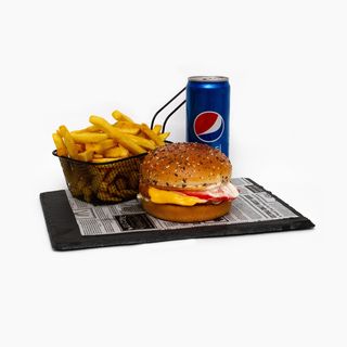 Meniu Chicken Cheesy Burger