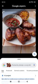 Pileća krilca sa domaćim BBQ sosom 400g