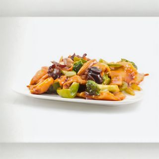 33. Bambú y setas chinas salteadas