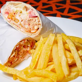 Shawarma Large role,Chips,Soda/Juice