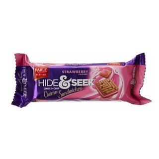 Sándwich de crema de fresa y chips de chocolate Parle (112 gr)