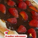 Pizza Chocolate com morango