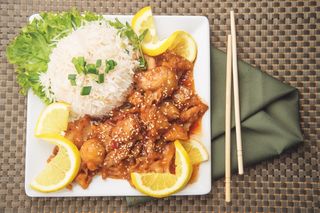 შემწვარი ქათამი ლიმონის სოუსით