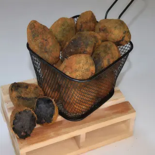 Croquetas Fritas De Calamar En Su Tinta (4 Uds.)