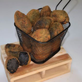 Croquetas Fritas De Calamar En Su Tinta (4 Uds.)