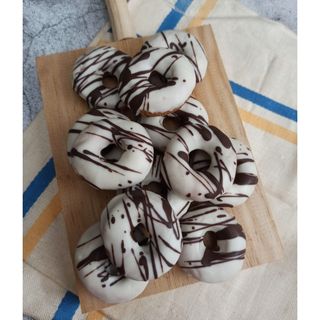 Donetes con chocolate blanco (10u) SIN GLUTEN