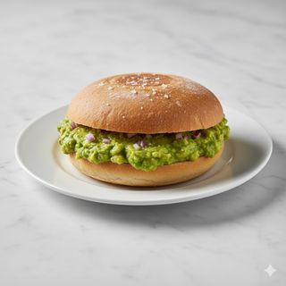 Mollete de guacamole