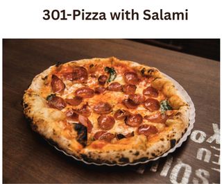 PIZZA COM SALAMI