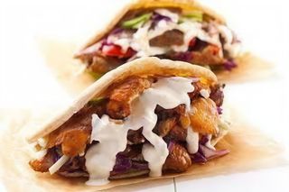 Kebab Sin Verdura Y Una Carne