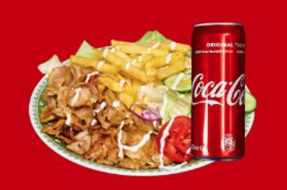 Kebab Plate + Chips + Drink