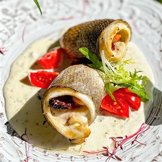 Філе дорадо фаршировна креветками і в'яленими томатами (250г)