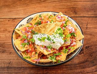 Veggie nachos