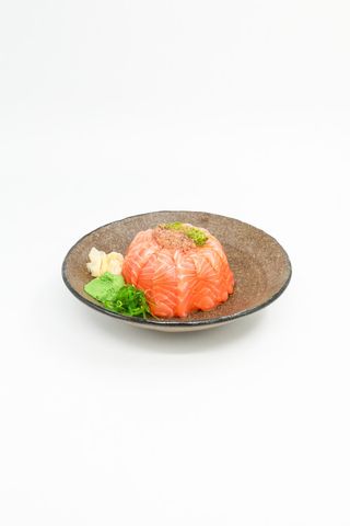 Salmon Sashimi Don with Kobe