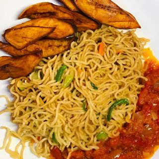 Noodles and Plantain