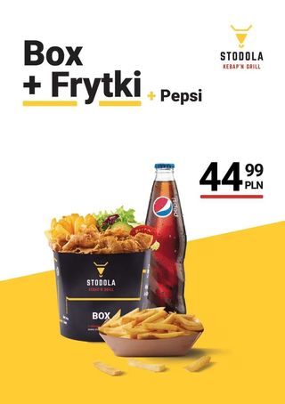 Box + frytki + Pepsi 0,2