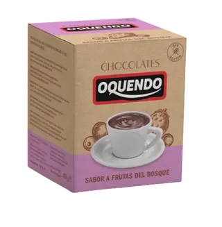 Cacao Oquendo Sabor Frutas Del Bosque, 15 Uds