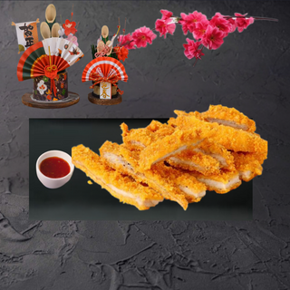 68.Breaded fried chicken.