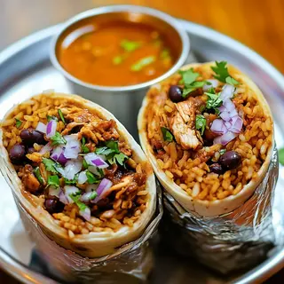 Burrito de birria de pollo (BB)