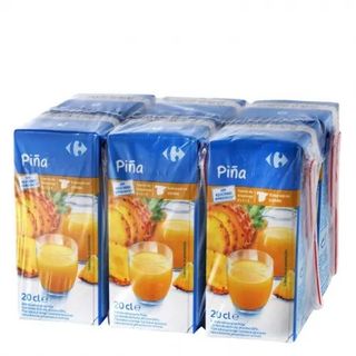 Bebida de Piña sin Azúcar Carrefour Pack 6x20 Cl.