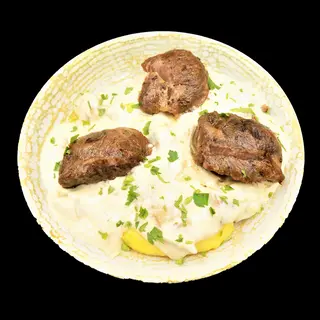 Obrajori de porc cu iahnie de hribi si mamaliguta
