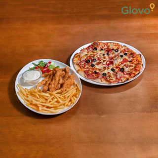 Meniu Combo Crispy Fingers + Pizza Quattro Stagioni + Coca Cola