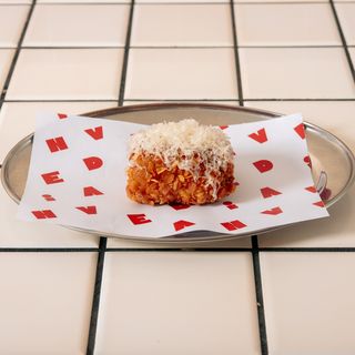 Suppli di pasta broccolo e salsiccia
