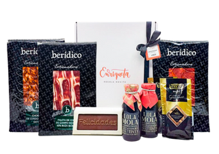Cesta Gourmet Con Productos Ibéricos Y Más