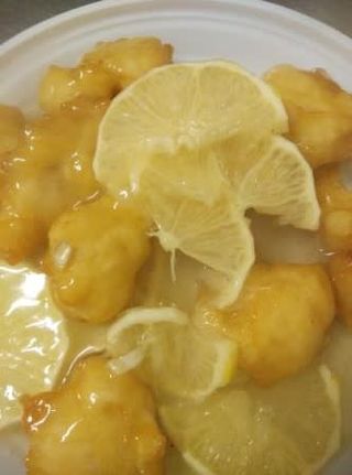 70.Pollo fritto con salsa limone