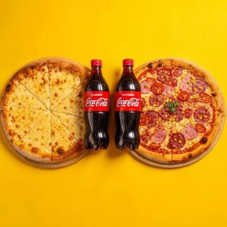 2 Піци 30 см + 2 Coca Cola