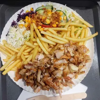 Kebab na talerzu