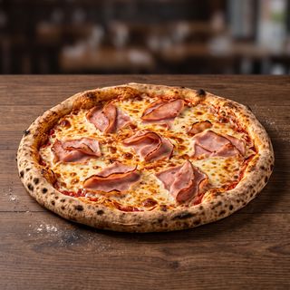 Pizza De Jamón Y Queso 28 Cm.