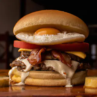 Hamburguesa Súper Rayfer Con Huevo