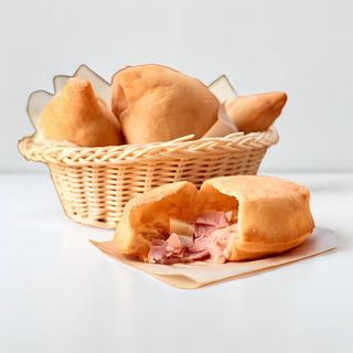 Panzerotto Fritto con Mortadella e Pistacchio