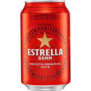Cerveza Estrella lata (330 ml.)