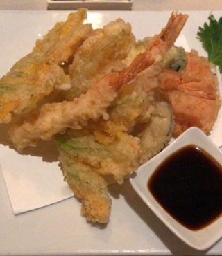 Tempura mista gamberi e verdure	