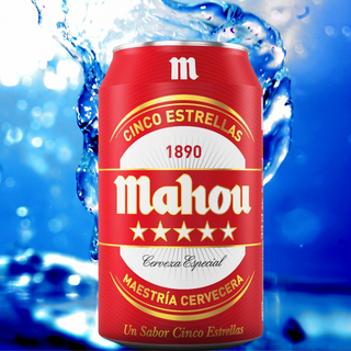 Cerveza Mahou 5 Estrellas Lata 33cl.