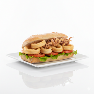 Bocadillo De Calamares Fritos