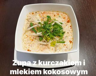 Zupa z kurczakiem i mlekiem kokosowym ostra﻿ 250ml