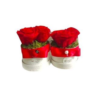 Mini Hatbox de Rosas Vermelhas Preservadas