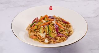 Wegetariański świeżo smażony makaron(05b)