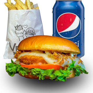 MENU HAMBURGUER CHICKEN SALADA