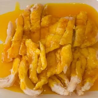 Pollo con salsa limón