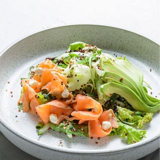 Salmon quinoa salad