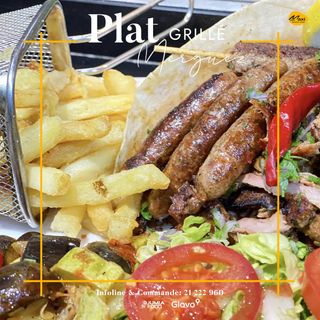 Plat Merguez grillée
